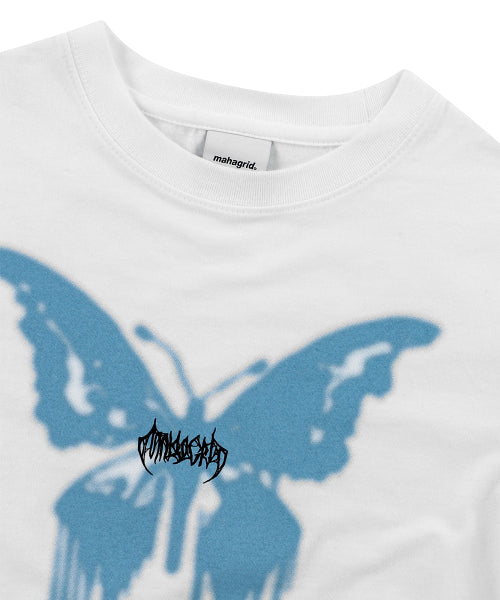 BUTTERFLY GOTH CROP TEE - 2 COLORS