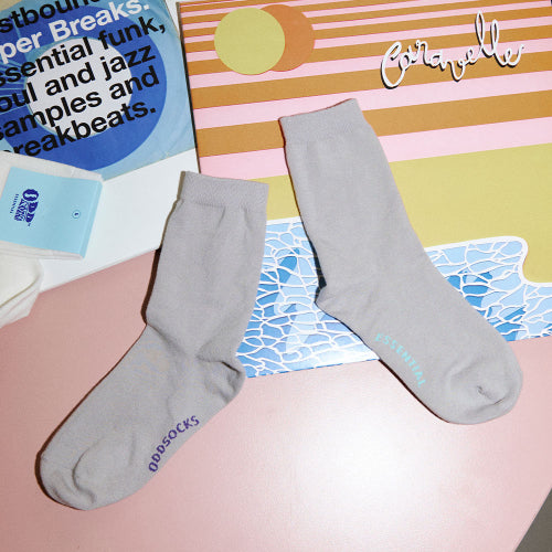 7-PACK UNISEX ESSENTIAL MID SOCKS - 5 COLORS GREY