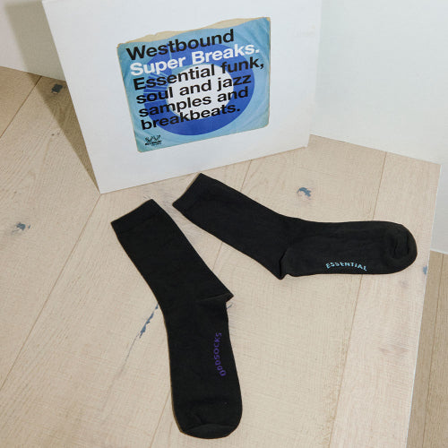 7-PACK UNISEX ESSENTIAL MID SOCKS - 5 COLORS BLACK
