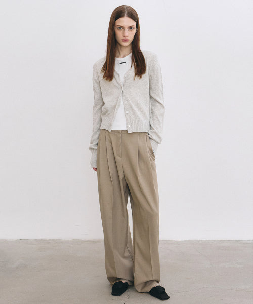 MINIMAL CLASSIC LOOSE FIT SLACKS #徐睿知同款! - 3 COLORS BEIGE