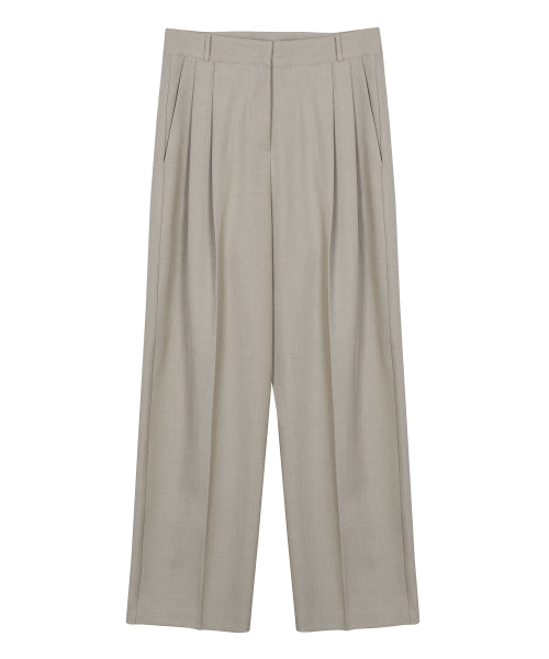 MINIMAL CLASSIC LOOSE FIT SLACKS #徐睿知同款! - 3 COLORS BEIGE