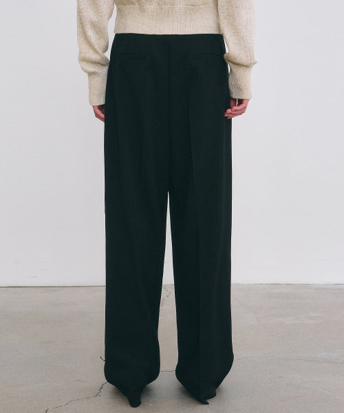 MINIMAL CLASSIC LOOSE FIT SLACKS #徐睿知同款! - 3 COLORS BLACK