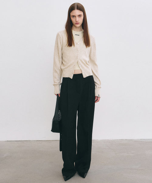 MINIMAL CLASSIC LOOSE FIT SLACKS #徐睿知同款! - 3 COLORS BLACK