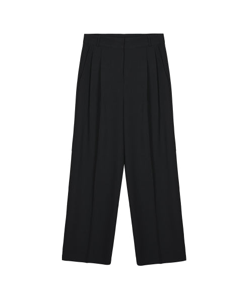MINIMAL CLASSIC LOOSE FIT SLACKS #徐睿知同款! - 3 COLORS BLACK
