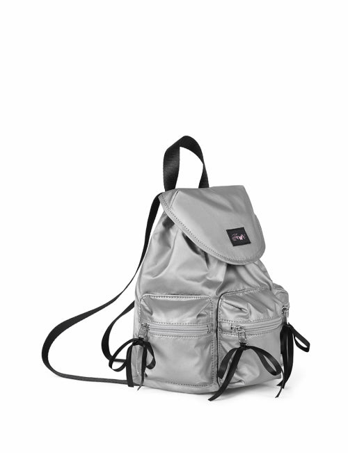 BERRY POCKET BACKPACK CHECK - 3 COLORS SILVER