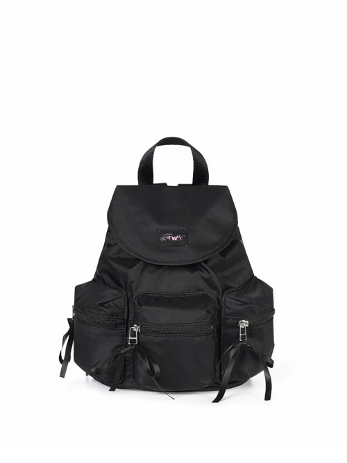 BERRY POCKET BACKPACK CHECK - 3 COLORS BLACK