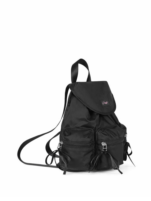 BERRY POCKET BACKPACK CHECK - 3 COLORS BLACK