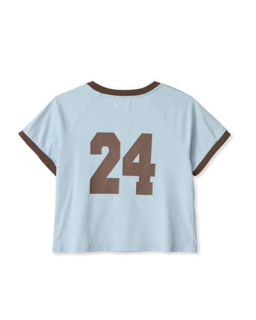 ATHLETE STRIPE HALF T SHIRTS - 5 COLORS SKY