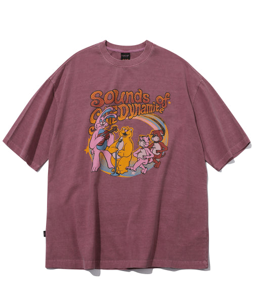 HOPPI TRIO PIGMENT SHORT SLEEVE TEE - 2 COLORS DUSTY PINK