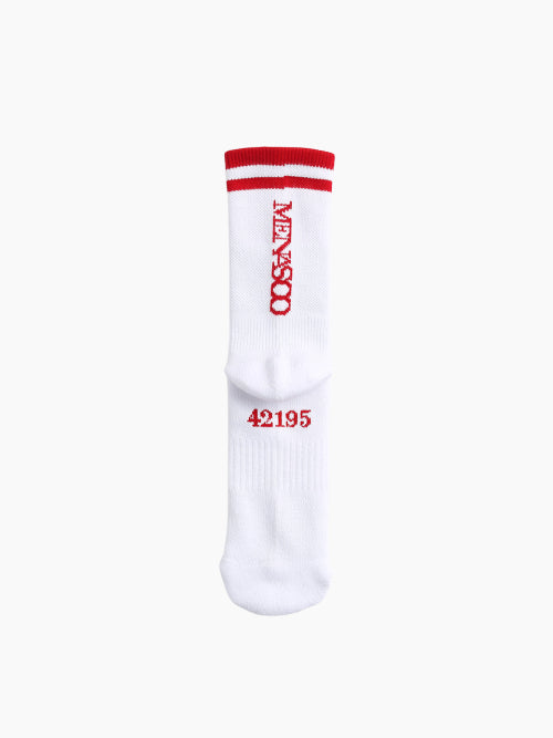 [5 PACK] RUNNING CREW FLOGGER FIT SOCKS - 3 COLORS WHITE
