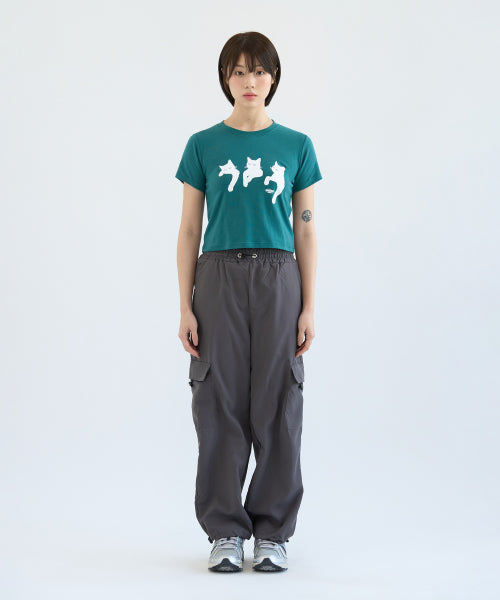 ROMANTIC CAT CROP TEE