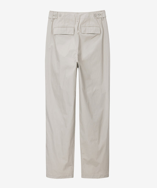 WIDE FIT STRING PARACHUTE PANTS - 2 COLORS DARK GREY