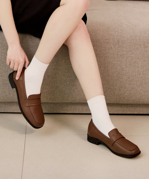 SQUARE TOE BROWN