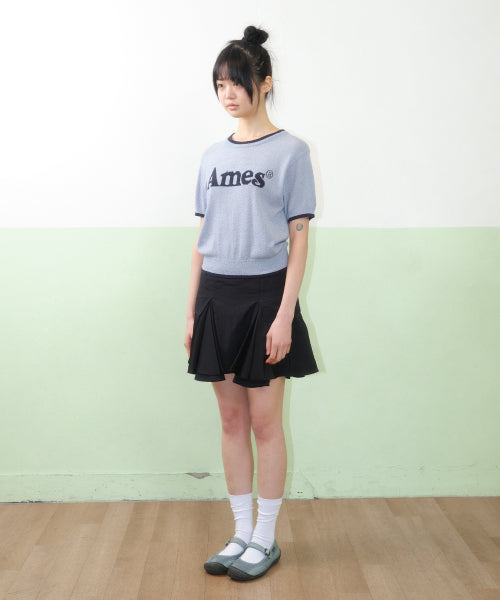 BASIC LOGO KNIT - 2 COLORS BLUE