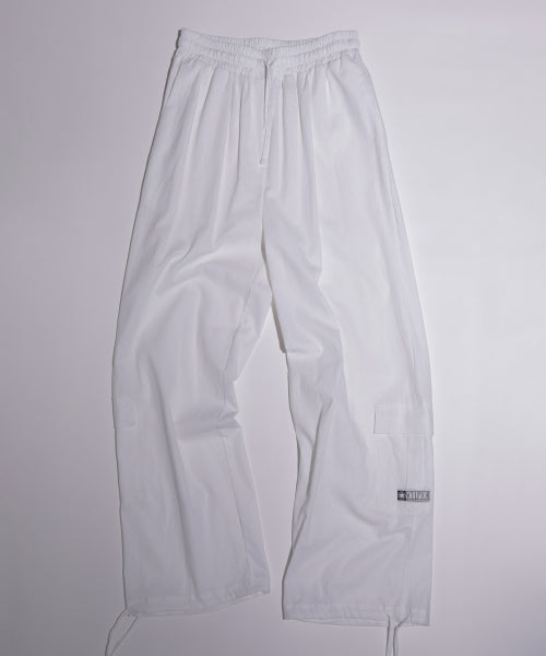 LINEN CARGO JOGGER PANTS - 3 COLORS WHITE