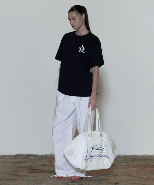 FLOCKING SYMBOL LOGO TEE - 3 COLORS NAVY