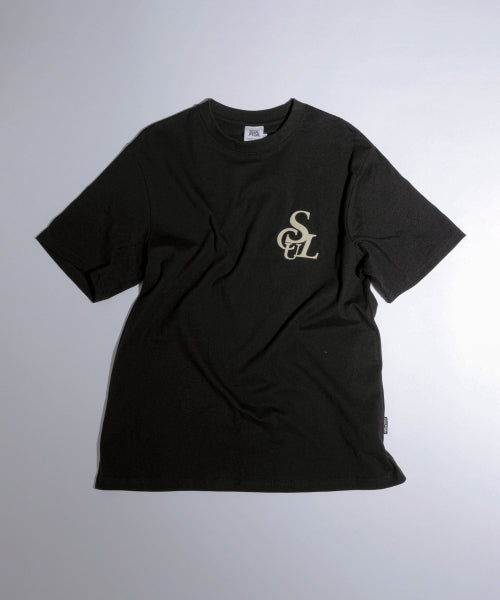 FLOCKING SYMBOL LOGO TEE - 3 COLORS BLACK