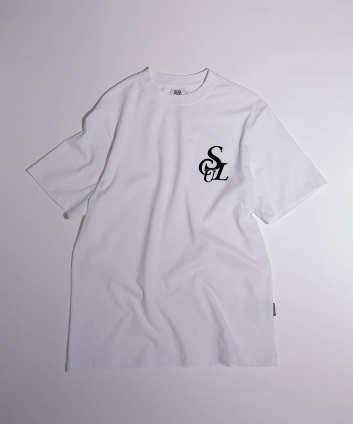 FLOCKING SYMBOL LOGO TEE - 3 COLORS WHITE