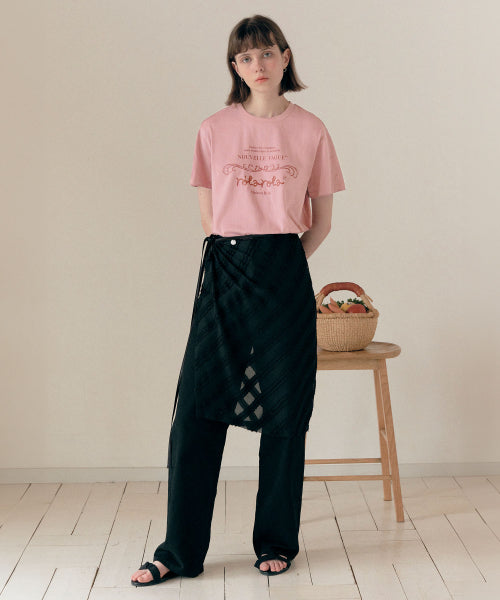 LAYERED WRAP SKIRT - 3 COLORS BLACK