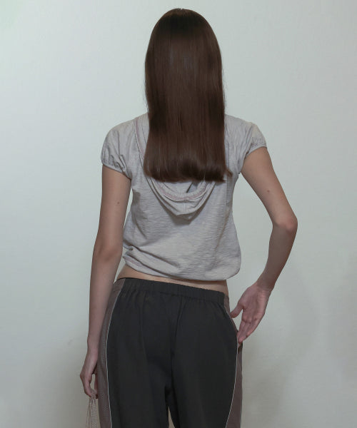 RAGLAN HOODIE TEE BLUSH - 3 COLORS AS SHOWN