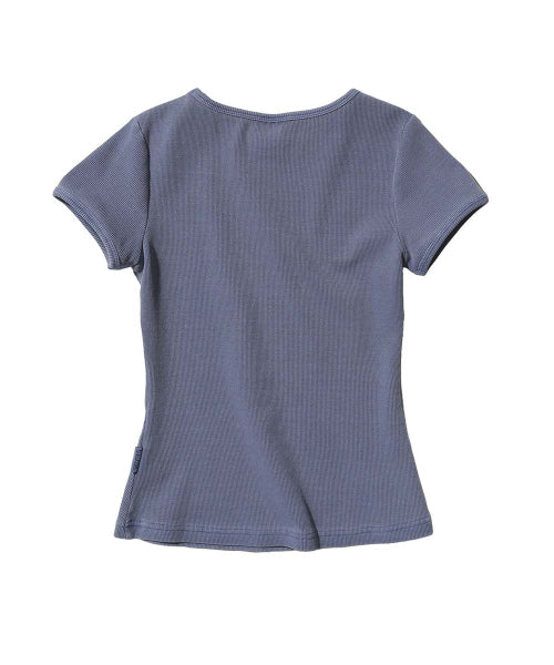 ARCHIVE PIGMENT BABY TEE - 4 COLORS BLUE