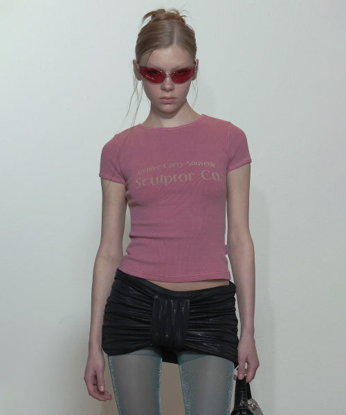 ARCHIVE PIGMENT BABY TEE - 4 COLORS PINK