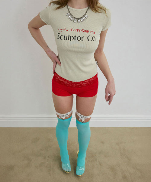 ARCHIVE PIGMENT BABY TEE - 4 COLORS IVORY