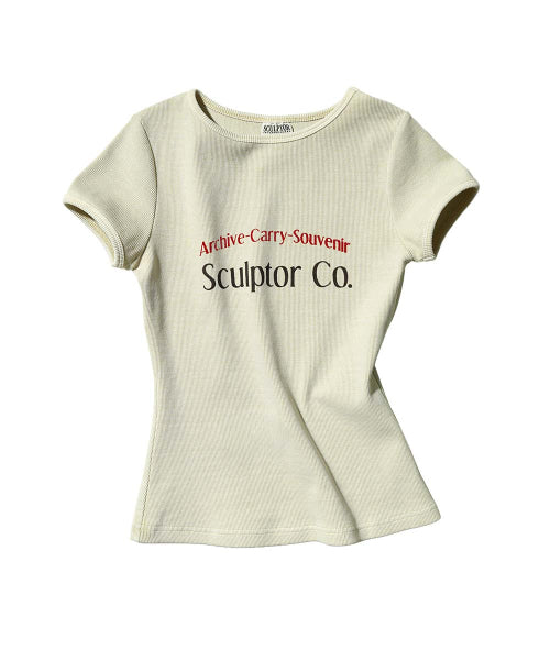 ARCHIVE PIGMENT BABY TEE - 4 COLORS IVORY