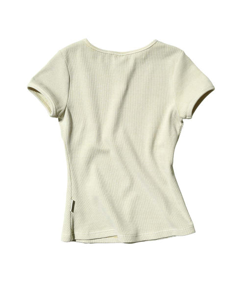 ARCHIVE PIGMENT BABY TEE - 4 COLORS IVORY