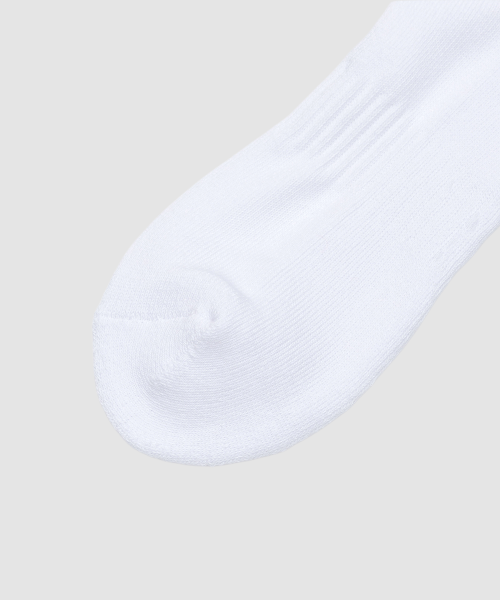 3-PACK LETTERING CREW SOCKS - 2 COLORS WHITE