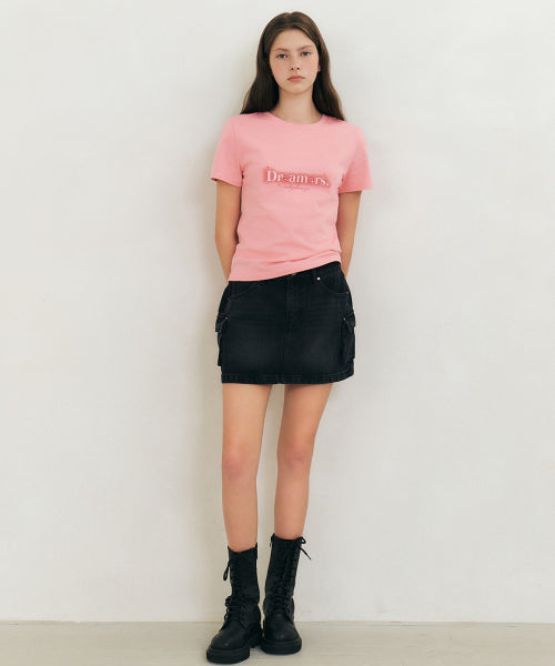 LETTERING SHORT SLEEVE TEE