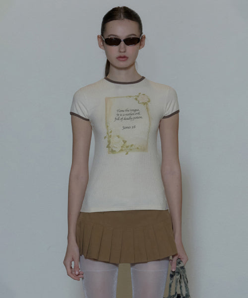ROSE RINGER TEE RAW AS SHOWN