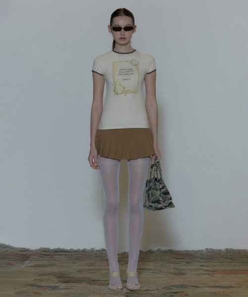 ROSE RINGER TEE RAW AS SHOWN