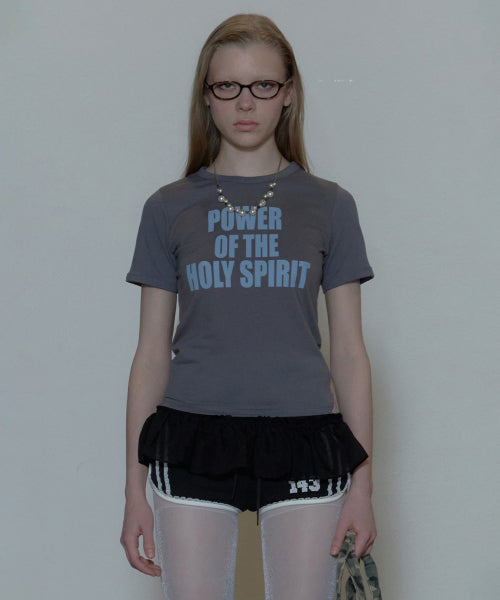 SPIRIT BABY TEE - 3 COLORS CHARCOAL