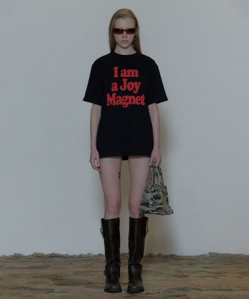 I AM A JOY MAGNET TEE - 2 COLORS BLACK