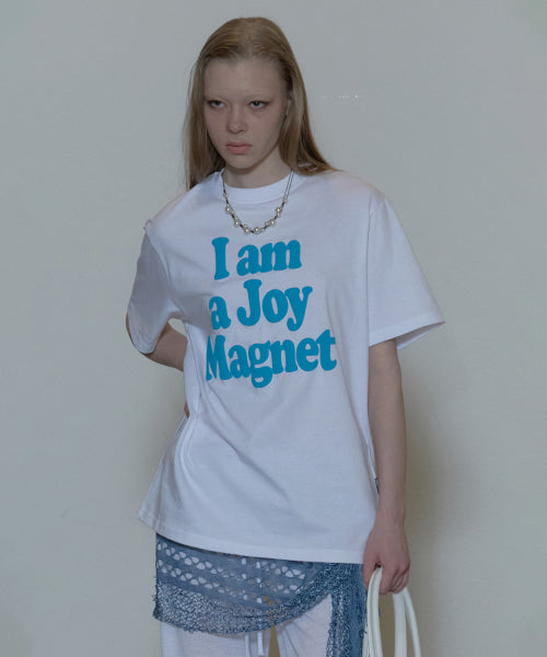 I AM A JOY MAGNET TEE - 2 COLORS WHITE