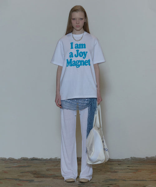I AM A JOY MAGNET TEE - 2 COLORS WHITE