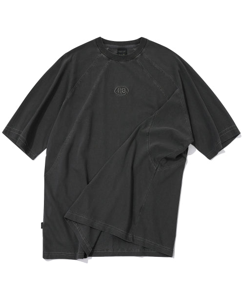 CP PIGMENT PANEL SHORT SLEEVE TEE - 2 COLORS BLACK