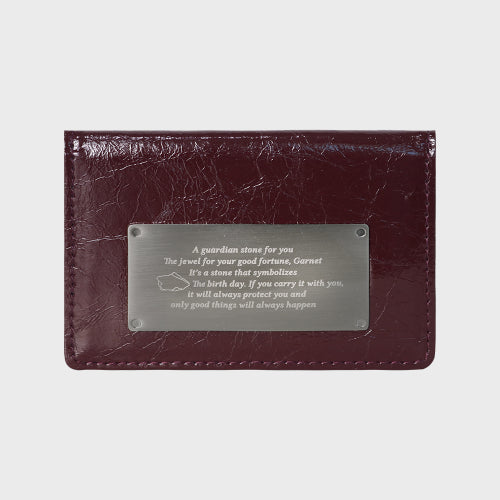 보네르 탄생석 각인 명함 카드지갑-3COLOR - 5 COLORS AS SHOWN