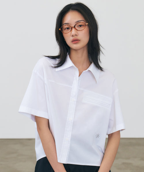 WRINKLE FREE STITCH POINT SHORT SLEEVE SHIRT - 3 COLORS