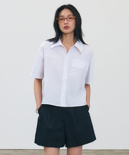 WRINKLE FREE STITCH POINT SHORT SLEEVE SHIRT - 3 COLORS