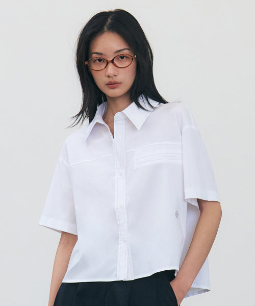 WRINKLE FREE STITCH POINT SHORT SLEEVE SHIRT - 3 COLORS