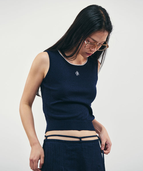 BOUCLE SYMBOL LOGO SLEEVELESS TOP - 5 COLORS