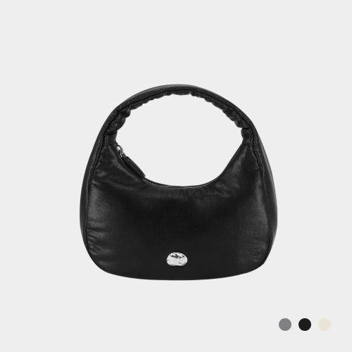 PEBBLE POINT MINI TOTE BAG - 3 COLORS SILVER