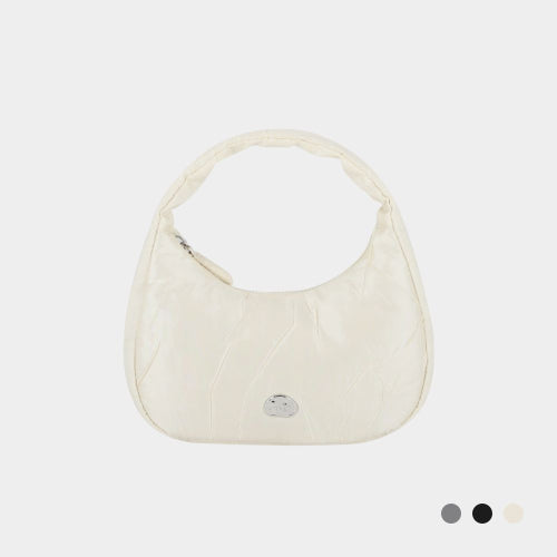 PEBBLE POINT MINI TOTE BAG - 3 COLORS SILVER