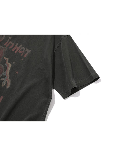 HONEY TEDDY PIGMENT SHORT SLEEVE TEE - 2 COLORS BLACK