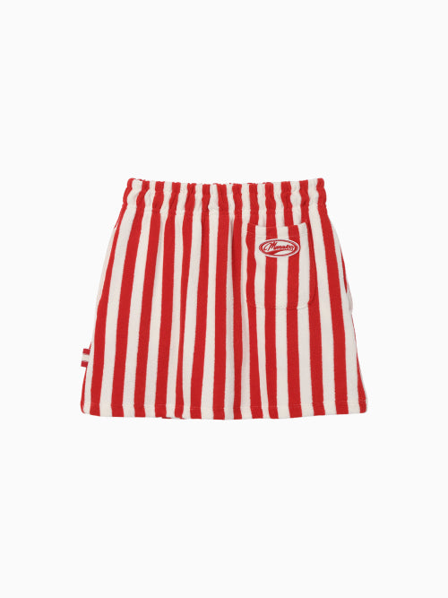 TERRY SWEAT PANTSKIRT RED