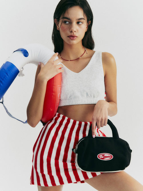 TERRY SWEAT PANTSKIRT RED