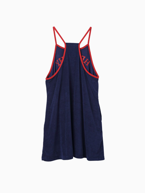 MENASOO SUMMER BASIC TERRY STRAP ONEPIECE - 2 COLORS NAVY