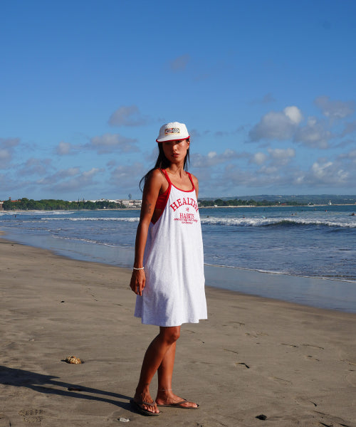 MENASOO SUMMER BASIC TERRY STRAP ONEPIECE - 2 COLORS GREY